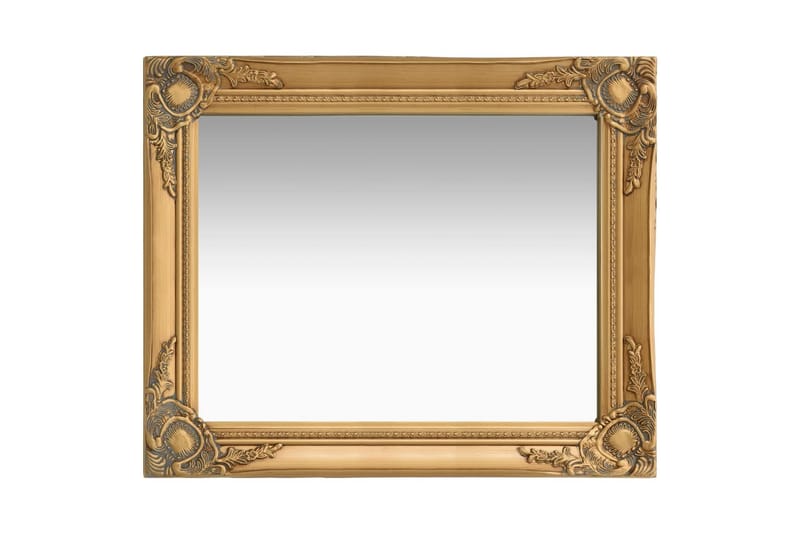 Väggspegel barockstil 50x60 cm guld - Guld - Väggspegel - Hallspegel