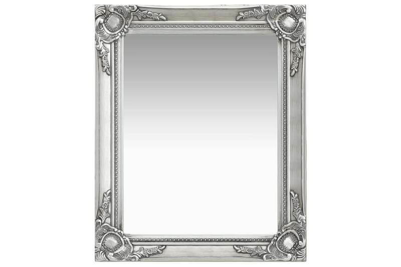 Väggspegel barockstil 50x60 cm silver - Silver - Inredning - Speglar - Väggspegel