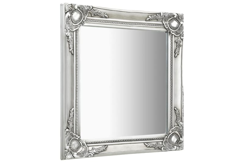 Väggspegel barockstil 50x60 cm silver - Silver - Inredning - Speglar - Väggspegel