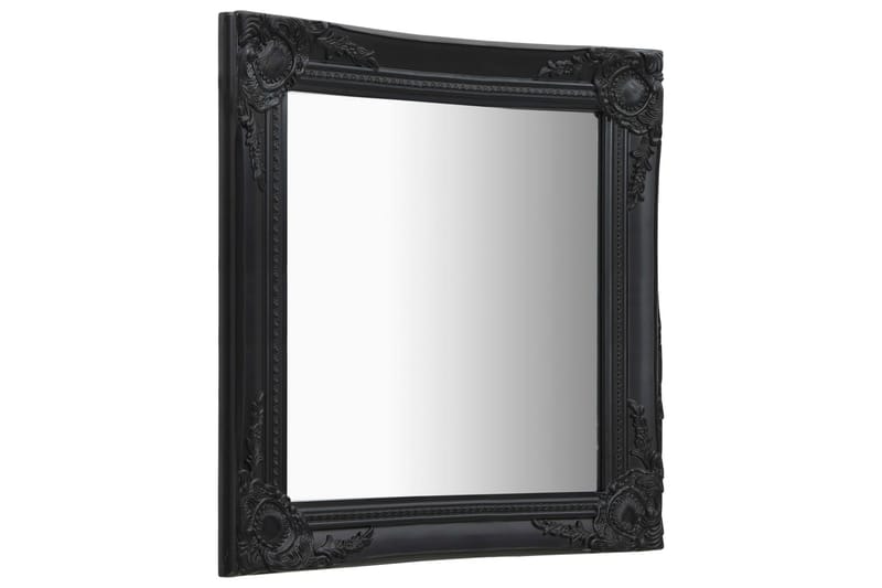 Väggspegel barockstil 50x60 cm svart - Svart - Inredning - Speglar - Väggspegel