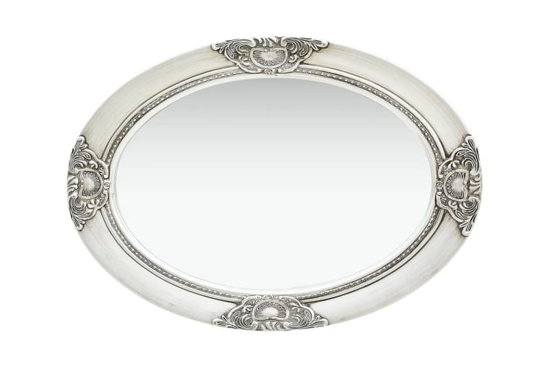 Väggspegel barockstil 50x70 cm silver - Silver - Inredning - Speglar - Väggspegel