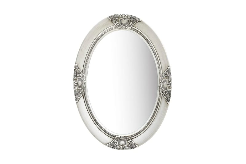 Väggspegel barockstil 50x70 cm silver - Silver - Inredning - Speglar - Väggspegel