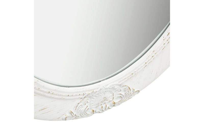 Väggspegel barockstil 50x70 cm vit - Vit - Inredning - Speglar - Väggspegel