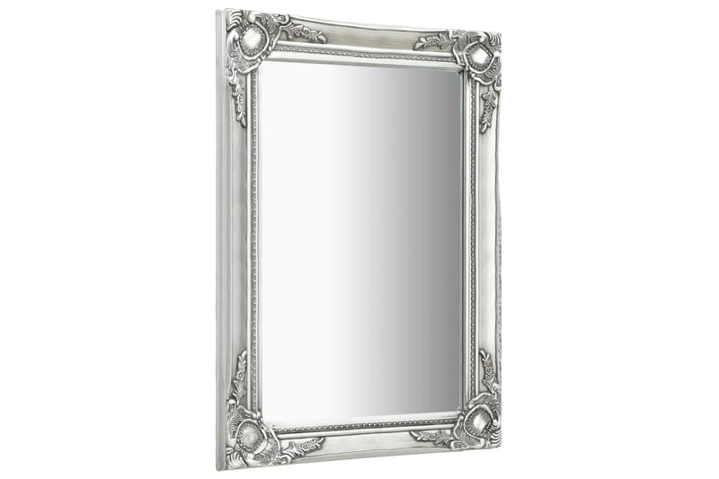 Väggspegel barockstil 50x80 cm silver - Silver - Inredning - Speglar - Väggspegel