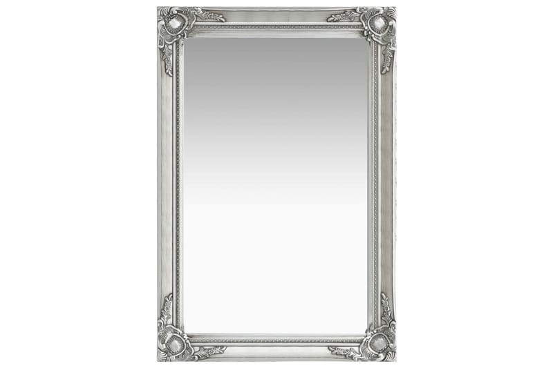 Väggspegel barockstil 60x40 cm silver - Silver - Inredning - Speglar - Väggspegel