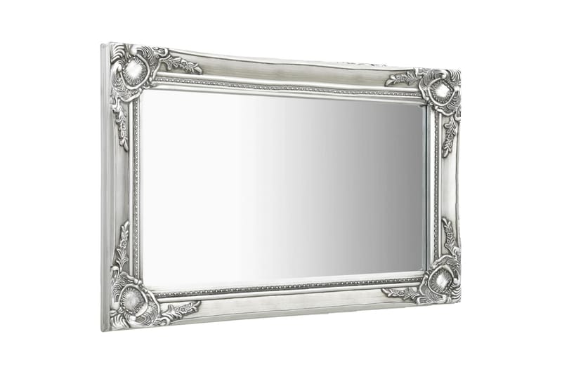 Väggspegel barockstil 60x40 cm silver - Silver - Inredning - Speglar - Väggspegel