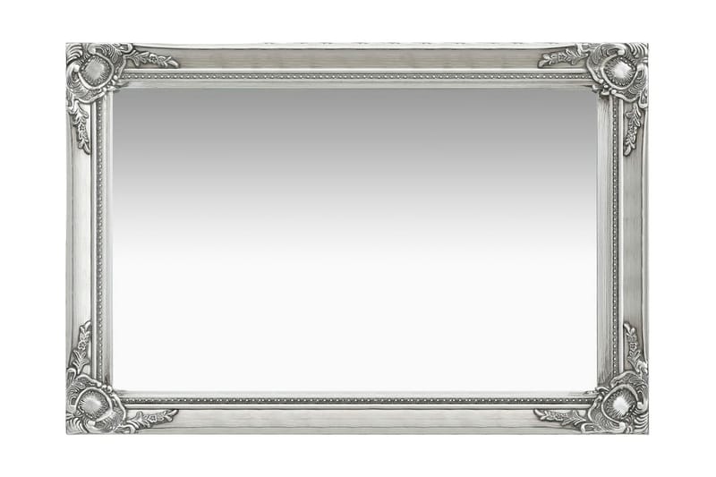 Väggspegel barockstil 60x40 cm silver - Silver - Inredning - Speglar - Väggspegel