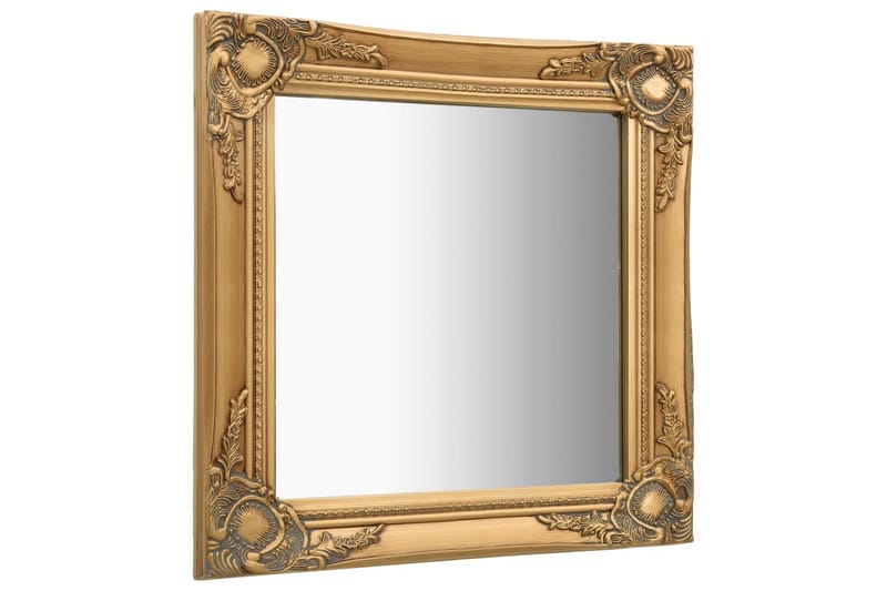 Väggspegel barockstil 60x60 cm guld - Guld - Inredning - Speglar - Väggspegel