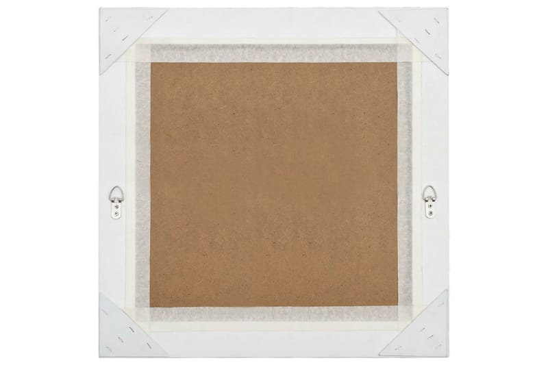 Väggspegel barockstil 60x60 cm silver - Silver - Inredning - Speglar - Väggspegel