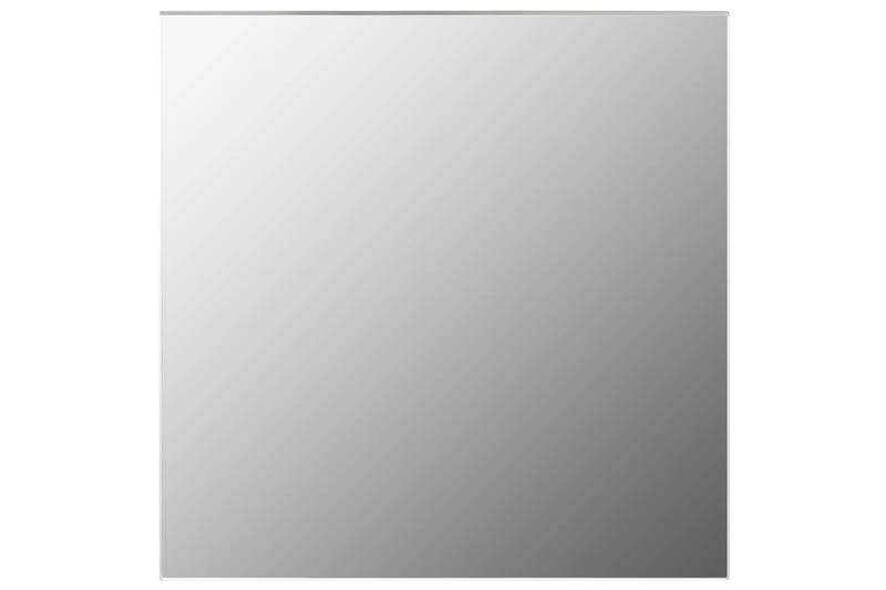 Väggspegel fyrkantig 40x40 cm glas - Silver - Inredning - Speglar - Väggspegel