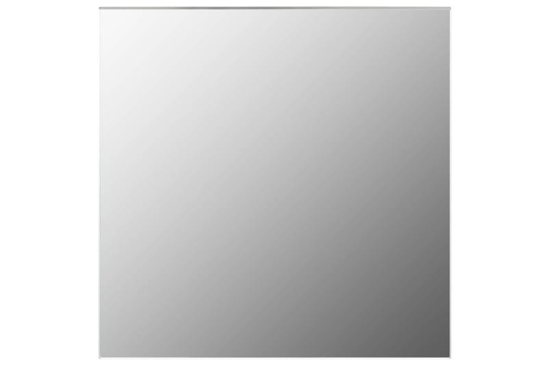Väggspegel fyrkantig 60x60 cm glas - Silver - Väggspegel - Hallspegel