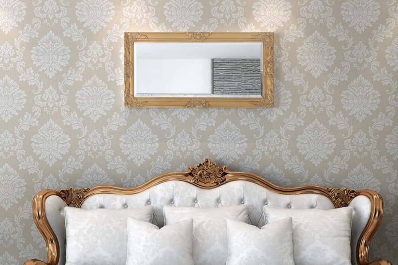 Väggspegel i barockstil 100x50 cm guld - Guld - Inredning - Speglar - Väggspegel