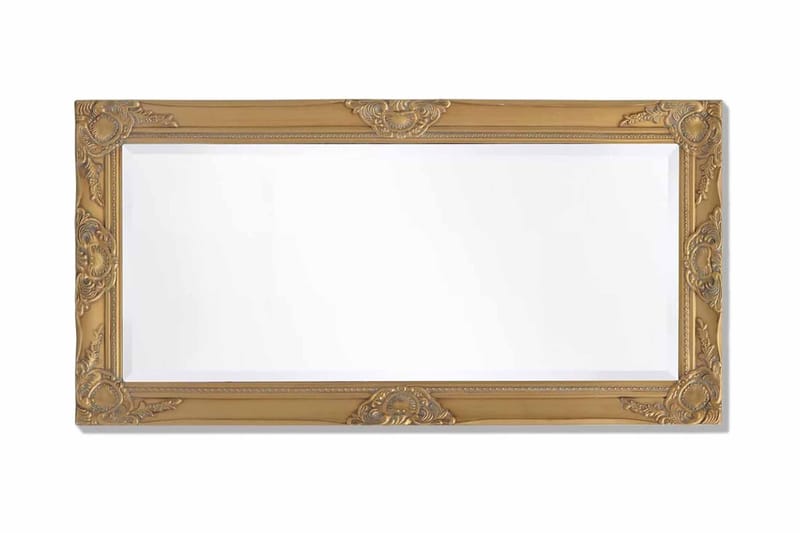 Väggspegel i barockstil 100x50 cm guld - Guld - Inredning - Speglar - Väggspegel