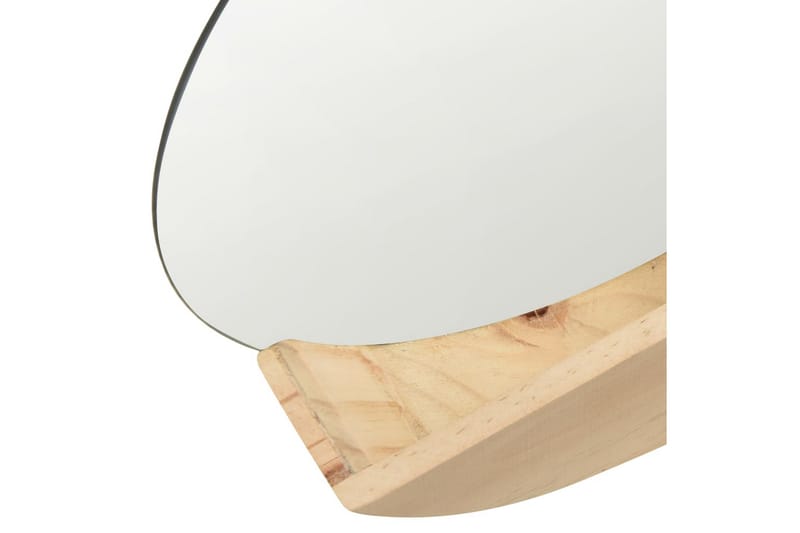 Väggspegel massiv furu 35 cm - Brun - Väggspegel - Hallspegel