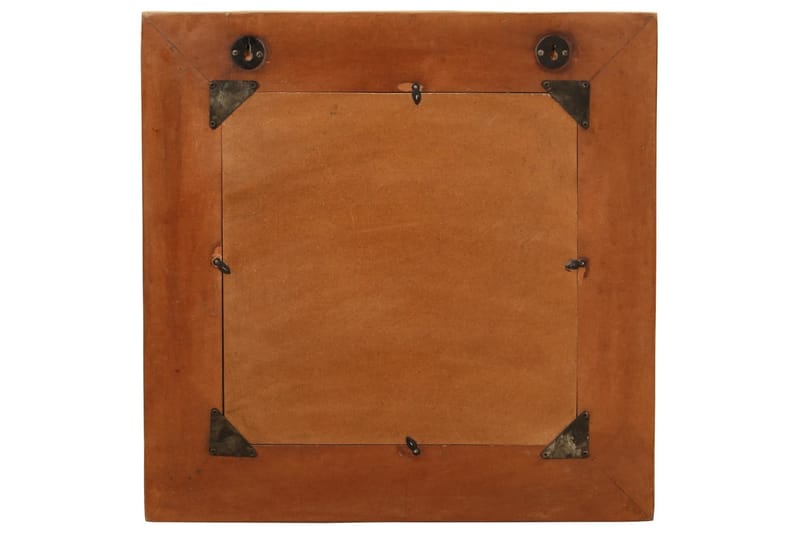 Väggspegel massivt återvunnet trä 60x60 cm - Brun - Inredning - Speglar - Väggspegel