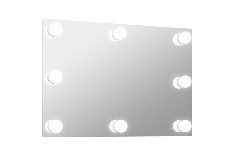 Väggspegel med LED-belysning Rektangulärt - Silver - Väggspegel - Hallspegel