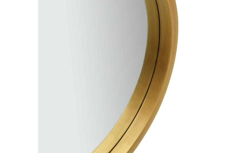 Väggspegel med rem 40 cm guld - Guld - Väggspegel - Hallspegel