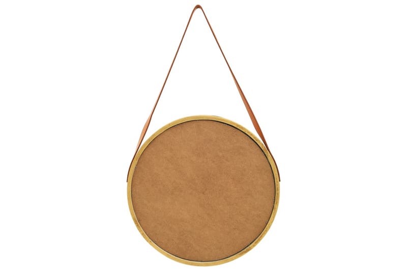 Väggspegel med rem 50 cm guld - Guld - Inredning - Speglar - Väggspegel