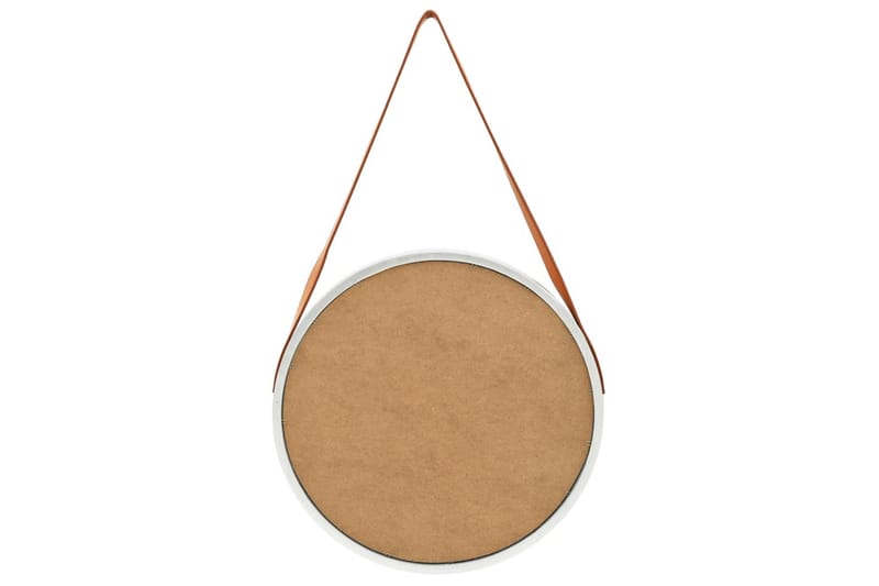 Väggspegel med rem 50 cm silver - Silver - Inredning - Speglar - Väggspegel