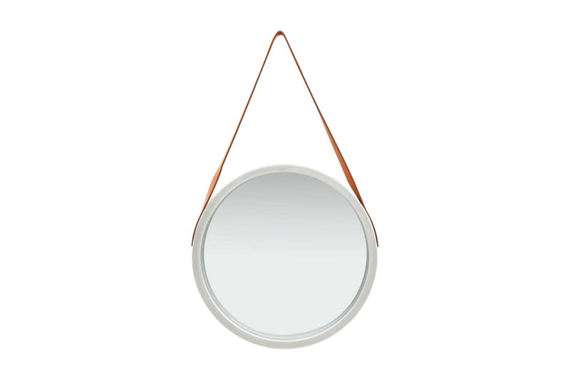 Väggspegel med rem 50 cm silver - Silver - Inredning - Speglar - Väggspegel