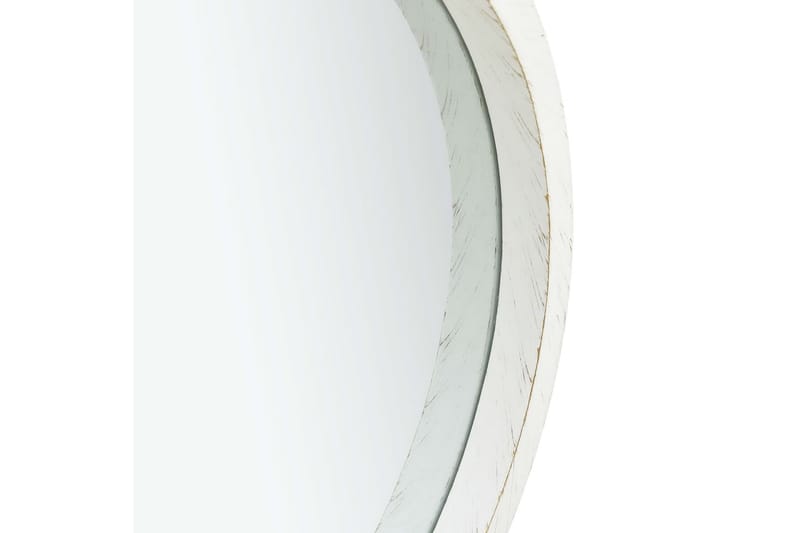Väggspegel med rem 50 cm vit - Vit - Väggspegel - Hallspegel