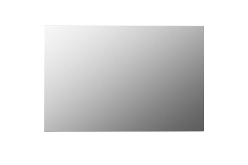 Väggspegel rektangulär 60x40 cm glas - Silver - Väggspegel - Hallspegel