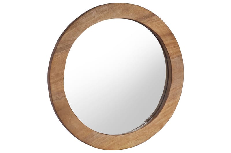 Väggspegel rund 60 cm teak - Brun - Inredning - Speglar - Väggspegel