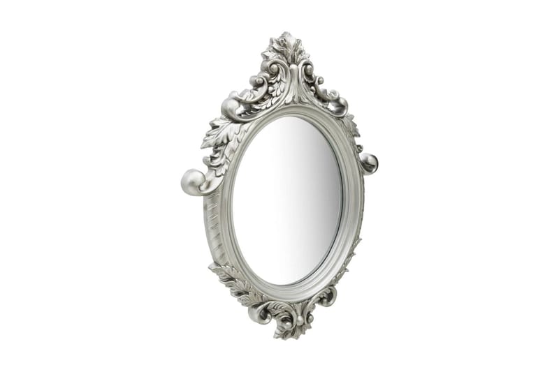 Väggspegel slottsstil 56x76 cm silver - Silver - Inredning - Speglar - Väggspegel