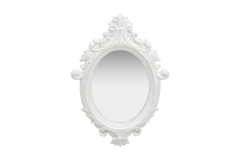 Väggspegel slottsstil 56x76 cm vit - Vit - Inredning - Speglar - Väggspegel