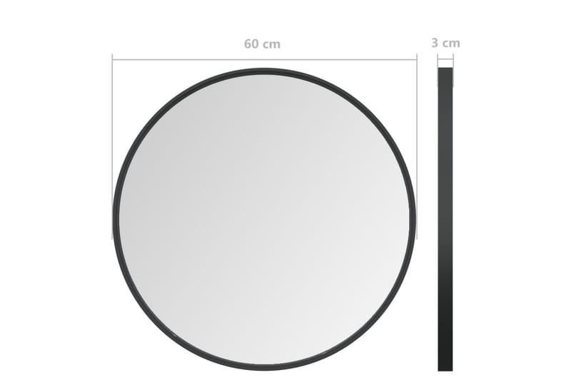 Väggspegel svart 60 cm - Svart - Inredning - Speglar - Väggspegel