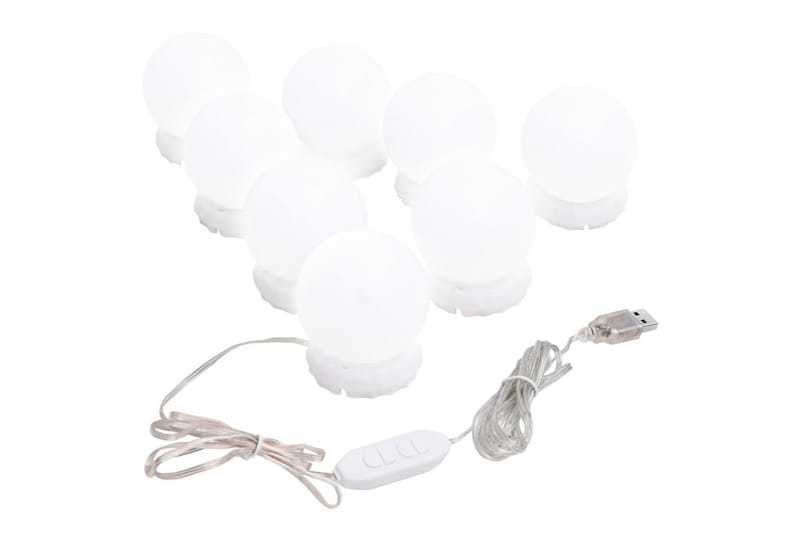 Väggspegel utan ram LED-belysning rund - Silver - Inredning - Speglar - Väggspegel