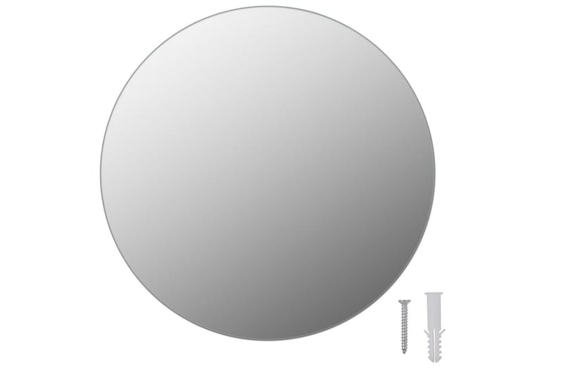 Väggspegel utan ram LED-belysning rund - Silver - Inredning - Speglar - Väggspegel