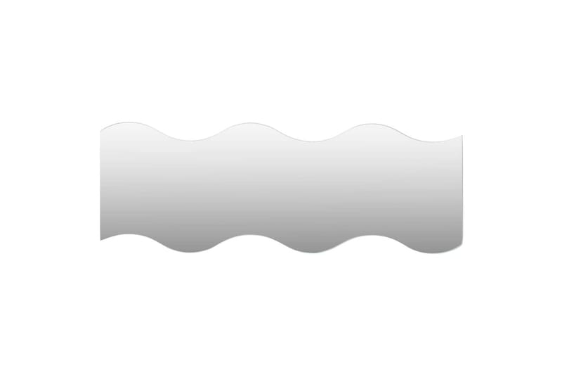 Väggspeglar 4 st 60x18,5 cm vågformade - Silver - Inredning - Speglar - Väggspegel