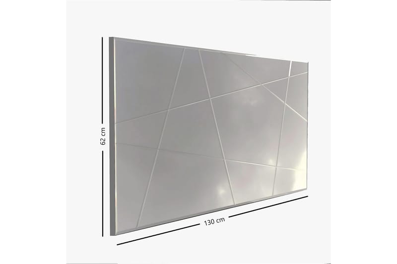 Västerort Spegel Liggande - Silver - Inredning - Speglar - Väggspegel