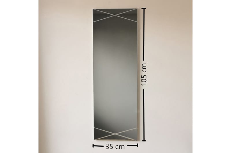 Västerort Spegel - Silver - Väggspegel - Hallspegel