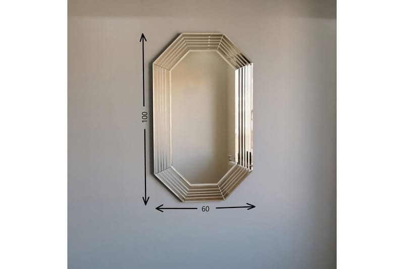 Windford Dekorationsspegel 100 cm - Brons - Väggspegel - Hallspegel