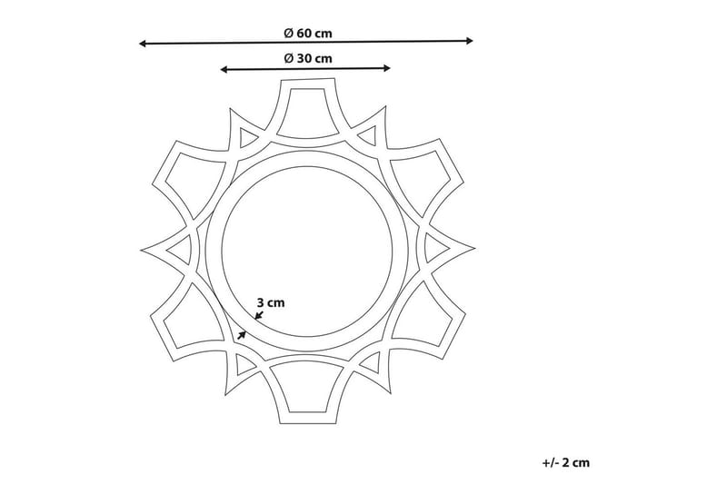 Väggspegel Zapopan - Inredning - Speglar - Väggspegel