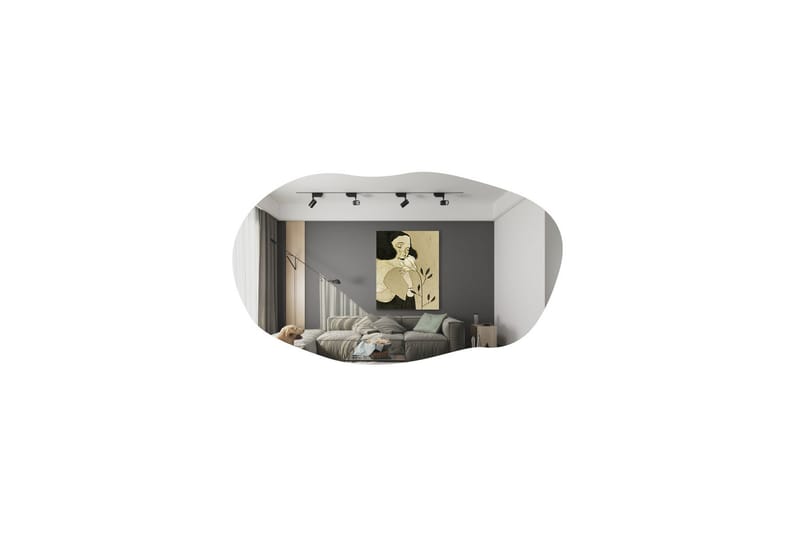 Zeo Spegel 52 cm Rektangulär - Svart - Inredning - Speglar - Väggspegel