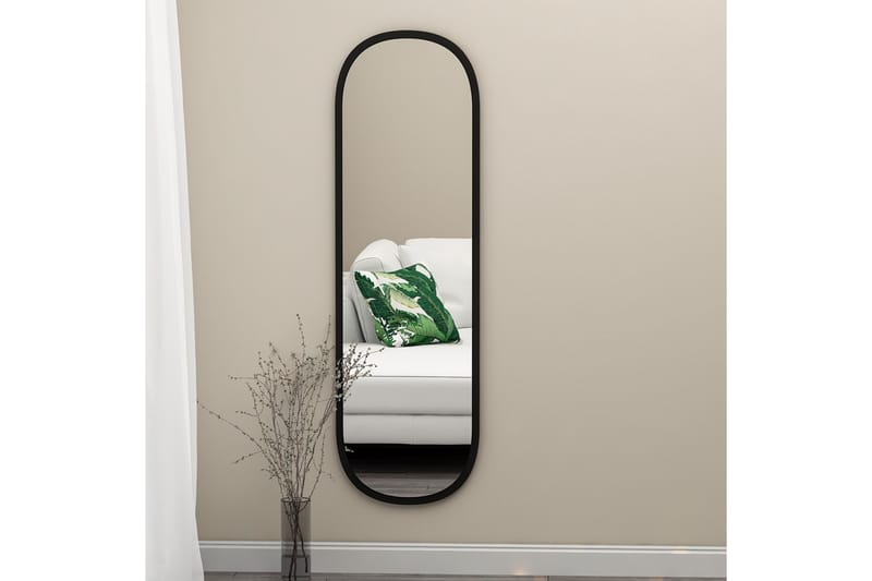 Zeos Spegel 40 cm Rektangulär - Svart - Väggspegel - Helkroppsspegel - Hallspegel