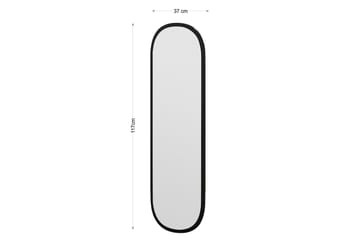 Zeos Spegel 40 cm Rektangulär - Svart - Inredning - Speglar - Väggspegel