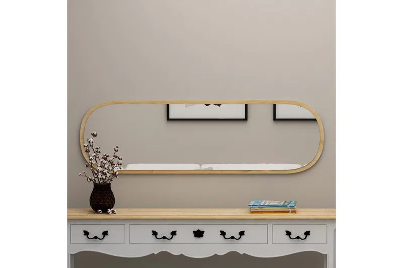 Zeos Spegel 40 cm Rektangulär - Trä/Natur - Inredning - Speglar - Väggspegel