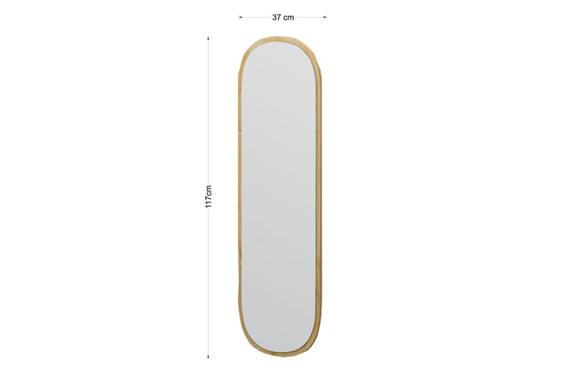 Zeos Spegel 40 cm Rektangulär - Trä/Natur - Inredning - Speglar - Väggspegel