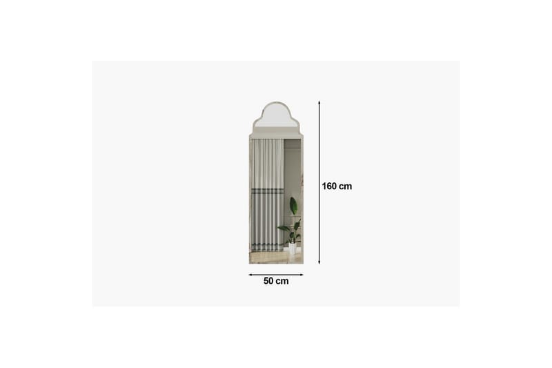 Vetra Golvspegel 50x160 cm - Vit - Inredning - Speglar - Helkroppsspegel