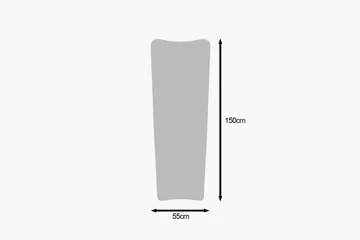 Vitros Vägghängd Spegel Rektangulär 55 cm - Transparant - Inredning - Speglar - Väggspegel