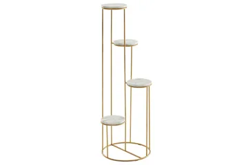 Stående hylla Wohnling Äkta marmortopp blomma ståtlig metallbas modern - Inredning - Kruka & ytterkruka
