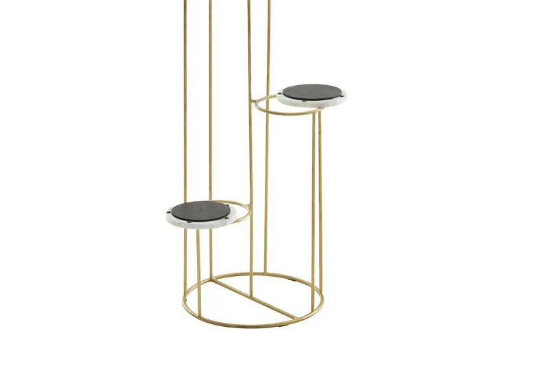 Stående hylla Wohnling Äkta marmortopp blomma ståtlig metallbas modern - Inredning - Kruka & ytterkruka