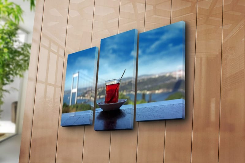 Canvastavla 3-pack Flerfärgad - 20x39 cm - Inredning - Tavlor & konst - Canvastavlor