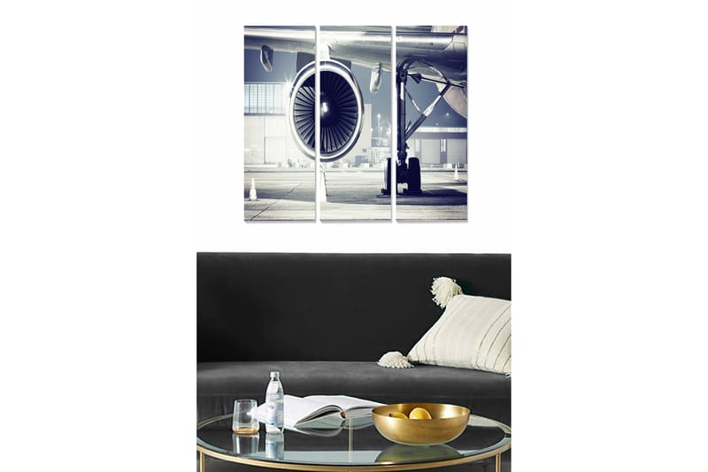 Canvastavla 3-pack Flerfärgad - 20x50 cm - Inredning - Tavlor & konst - Canvastavlor