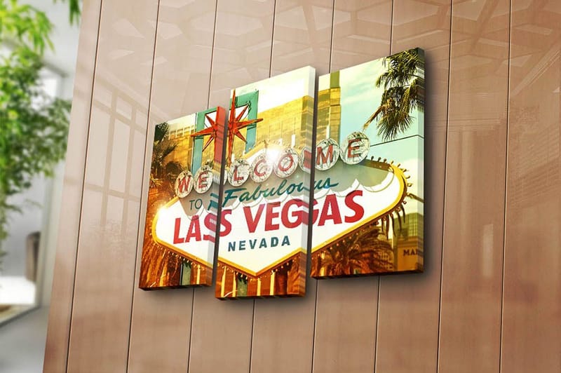 Canvastavla 3-pack Flerfärgad - 20x39 cm - Inredning - Tavlor & konst - Canvastavlor