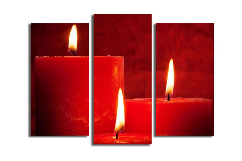 Canvastavla 3-pack Flerfärgad - 20x39 cm - Inredning - Tavlor & konst - Canvastavlor